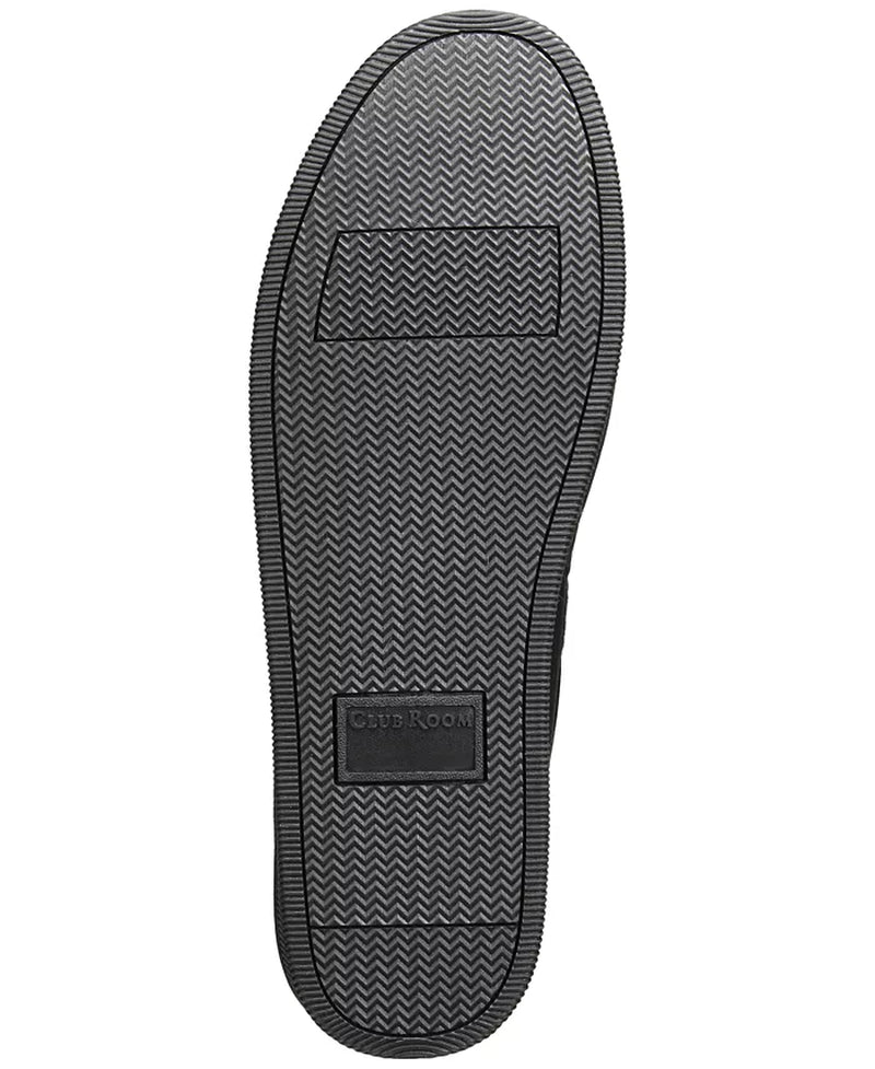 Men'S Faux-Suede Moccasin Slippers with Faux-Fur Lining, Created for Macy'S
