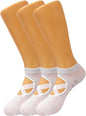 Women’S Non-Slip Grip Yoga Socks with Straps – 3 Pairs for Pilates, Barre & Studio Workouts – Size 5-7