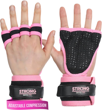 Strong Women'S Wrist Wrap Gloves - Wrist Support Grips for Workout, Weight Training, Pilates, Yoga & More